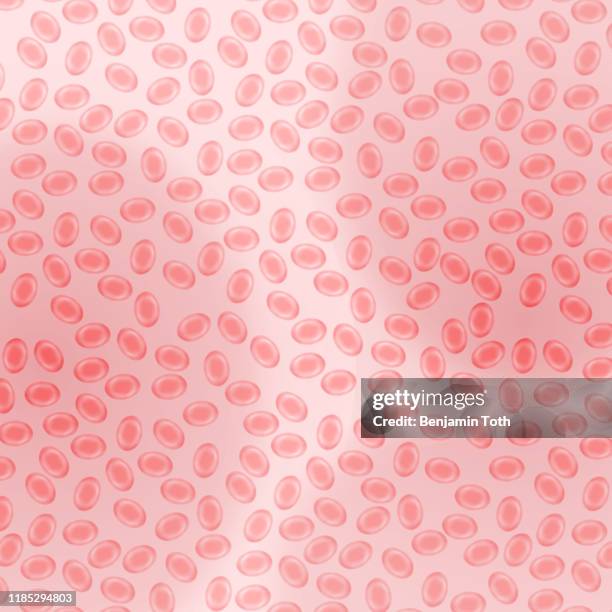 red blood cells under microscope - blood cells icon stock illustrations