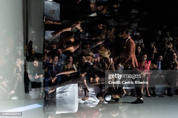 Model at the Behnoode show during the FFWD October Edition 2019 at the Dubai Design District on November 02, 2019 in Dubai, United Arab Emirates.