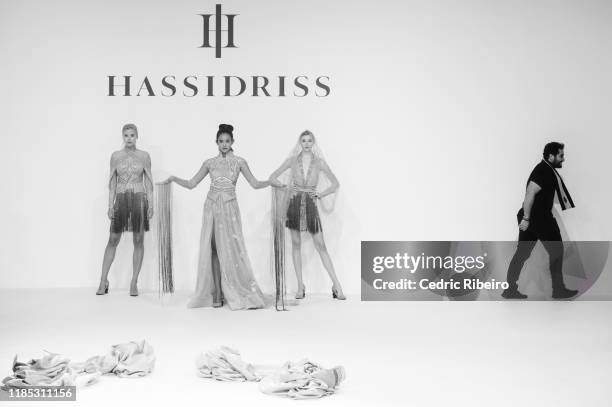 Model at the Hass Idriss show during the FFWD October Edition 2019 at the Dubai Design District on November 02, 2019 in Dubai, United Arab Emirates.