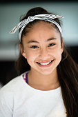 Portrait of teenager Pacific Island girl.