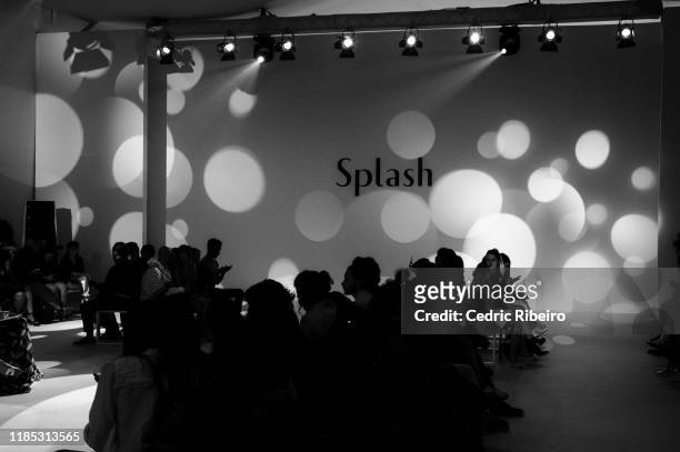 Pre-show view of the Splash show during the FFWD October Edition 2019 at the Dubai Design District on November 02, 2019 in Dubai, United Arab...