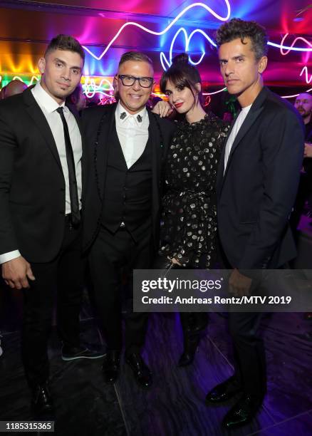 Guests, Paz Vega and Orson Salazar attend the MTV EMAs 2019 after party at FIBES Conference and Exhibition Centre on November 03, 2019 in Seville,...