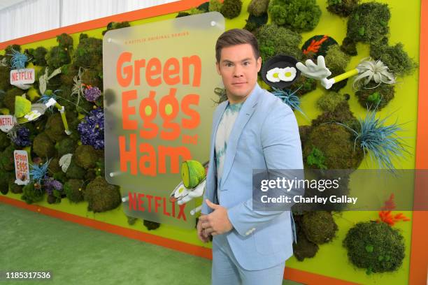 Adam DeVine attends Netflix 'Green Eggs & Ham' Los Angeles Premiere at Post 43 on November 03, 2019 in Los Angeles, California.