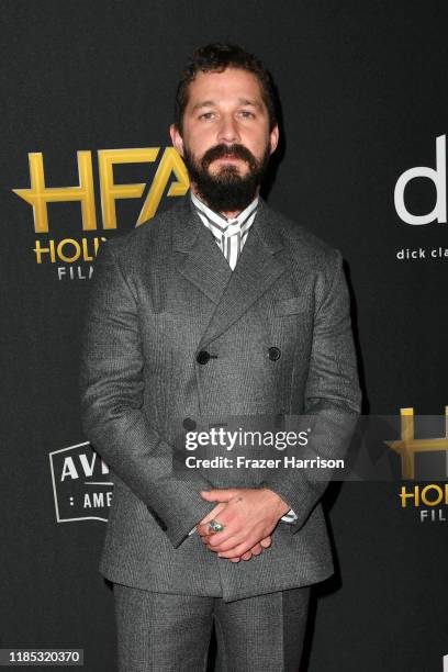 Shia LaBeouf attends the 23rd Annual Hollywood Film Awards at The Beverly Hilton Hotel on November 03, 2019 in Beverly Hills, California.