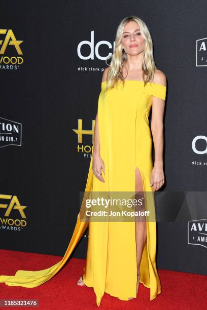 Sienna Miller attends the 23rd Annual Hollywood Film Awards at The Beverly Hilton Hotel on November 03, 2019 in Beverly Hills, California.