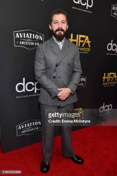Shia LaBeouf attends the 23rd Annual Hollywood Film Awards at The Beverly Hilton Hotel on November 03, 2019 in Beverly Hills, California.