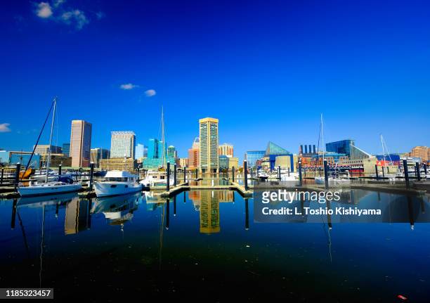 baltimore inner harbor - baltimore maryland stock pictures, royalty-free photos & images