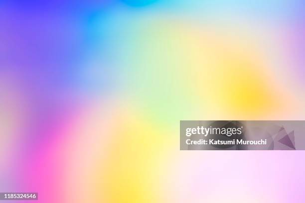 abstract defocus gradient hologram background - multi colored ストックフォトと画像