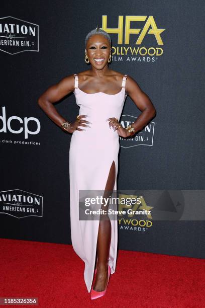 Cynthia Erivo attends the 23rd Annual Hollywood Film Awards at The Beverly Hilton Hotel on November 03, 2019 in Beverly Hills, California.