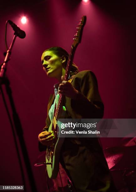 Cate Le Bon performs at the Roundhouse on November 3, 2019 in London, England.