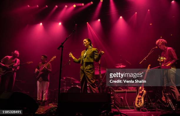 Cate Le Bon performs at the Roundhouse on November 3, 2019 in London, England.
