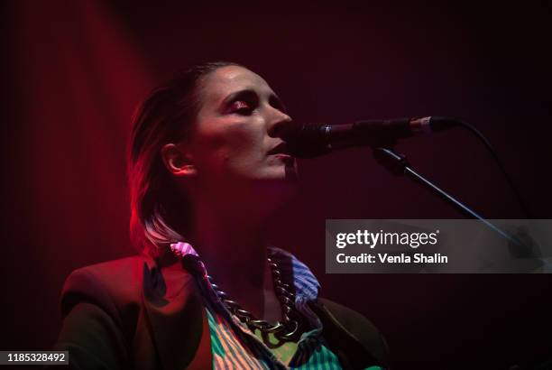 Cate Le Bon performs at the Roundhouse on November 3, 2019 in London, England.