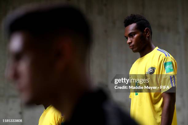 Javin Alice of Solomon Islands looks on before the FIFA U-17 World Cup Brazil 2019 Group F match between Mexico and Solomon Islands at Estádio Kléber...