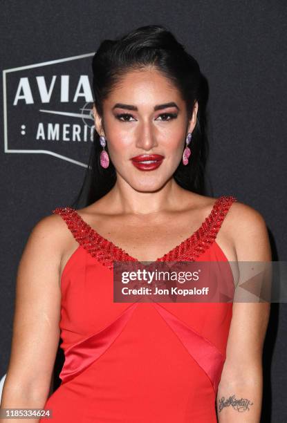 Orianka Kilcher attends the 23rd Annual Hollywood Film Awards at The Beverly Hilton Hotel on November 03, 2019 in Beverly Hills, California.
