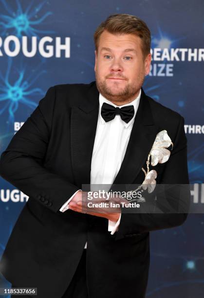 James Corden attends the 2020 Breakthrough Prize Red Carpet at NASA Ames Research Center on November 03, 2019 in Mountain View, California.