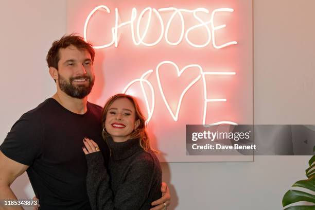Jamie Jewitt and Camilla Thurlow attend the launch of the annual 'Choose Love' shop for Help Refugees on November 28, 2019 in London, England.