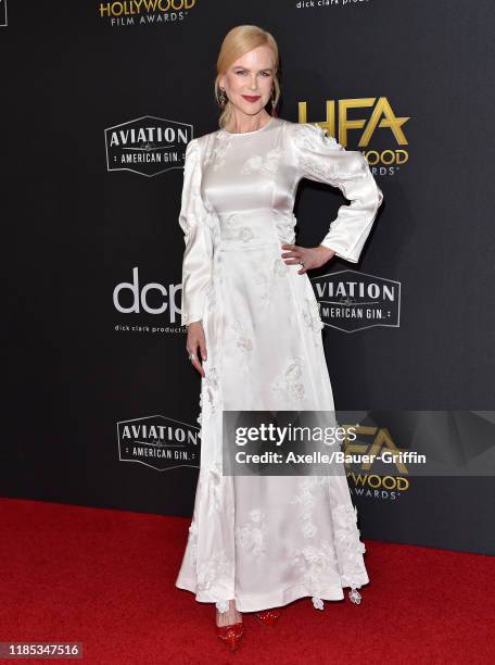 Nicole Kidman attends the 23rd Annual Hollywood Film Awards at The Beverly Hilton Hotel on November 03, 2019 in Beverly Hills, California.