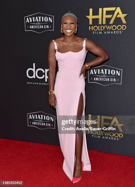 Cynthia Erivo attends the 23rd Annual Hollywood Film Awards at The Beverly Hilton Hotel on November 03, 2019 in Beverly Hills, California.