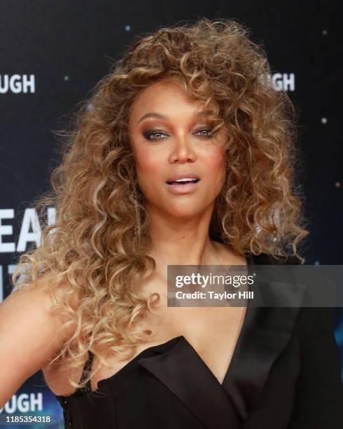 Tyra Banks attends the 2020 Breakthrough Prize Ceremony at NASA Ames Research Center on November 03, 2019 in Mountain View, California.
