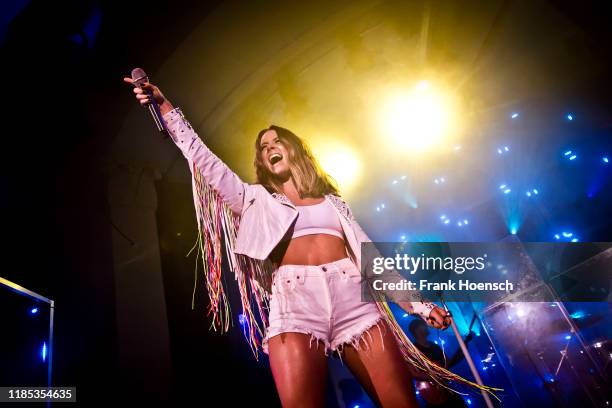 German singer Vanessa Mai performs live on stage during a concert at the Metropol on November 28, 2019 in Berlin, Germany.