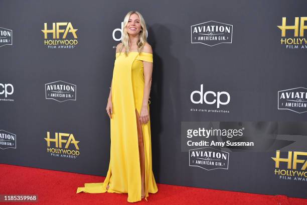 Sienna Miller attends the 23rd Annual Hollywood Film Awards at The Beverly Hilton Hotel on November 03, 2019 in Beverly Hills, California.
