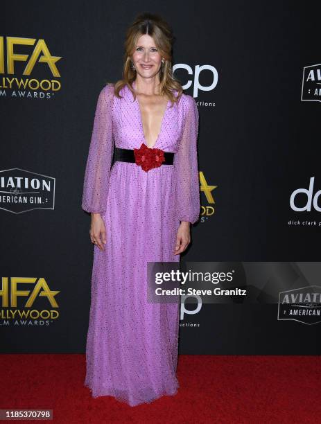 Laura Dern arrives at the 23rd Annual Hollywood Film Awards at The Beverly Hilton Hotel on November 03, 2019 in Beverly Hills, California.