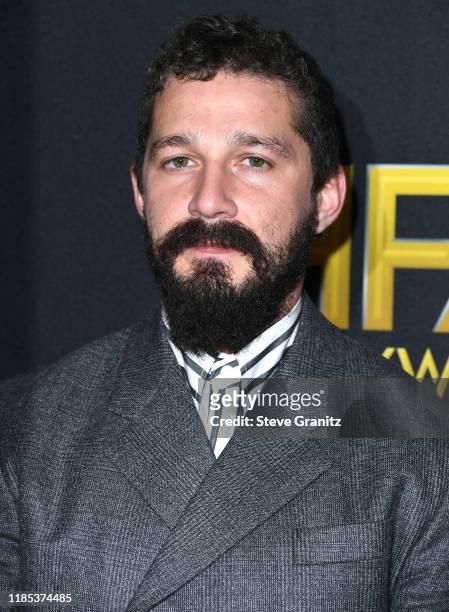 Shia LaBeouf arrives at the 23rd Annual Hollywood Film Awards at The Beverly Hilton Hotel on November 03, 2019 in Beverly Hills, California.