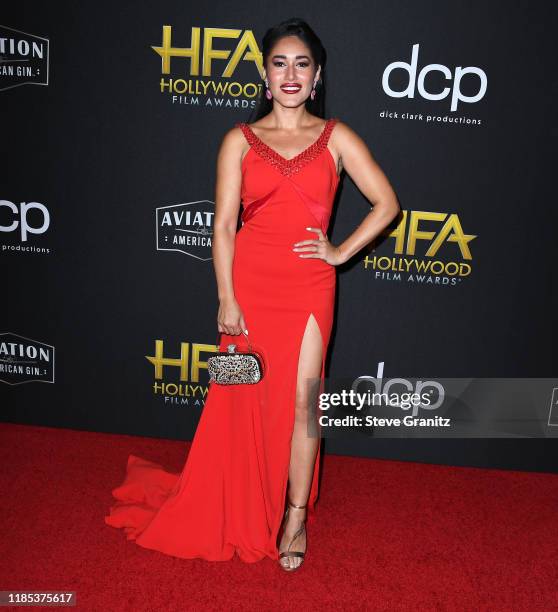 Orianka Kilcher arrives at the 23rd Annual Hollywood Film Awards at The Beverly Hilton Hotel on November 03, 2019 in Beverly Hills, California.