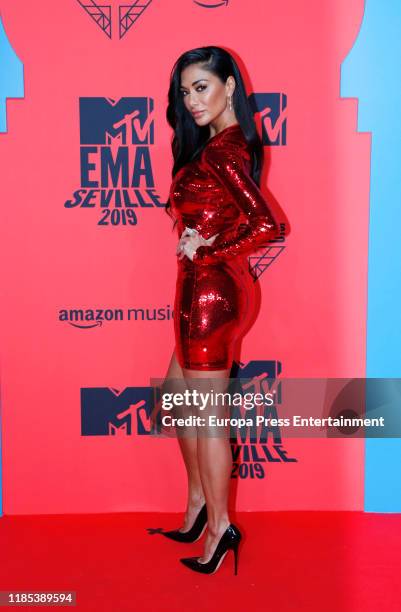 Nicole Scherzinger attends the MTV EMAs 2019 at FIBES Conference and Exhibition Centre on November 03, 2019 in Seville, Spain.