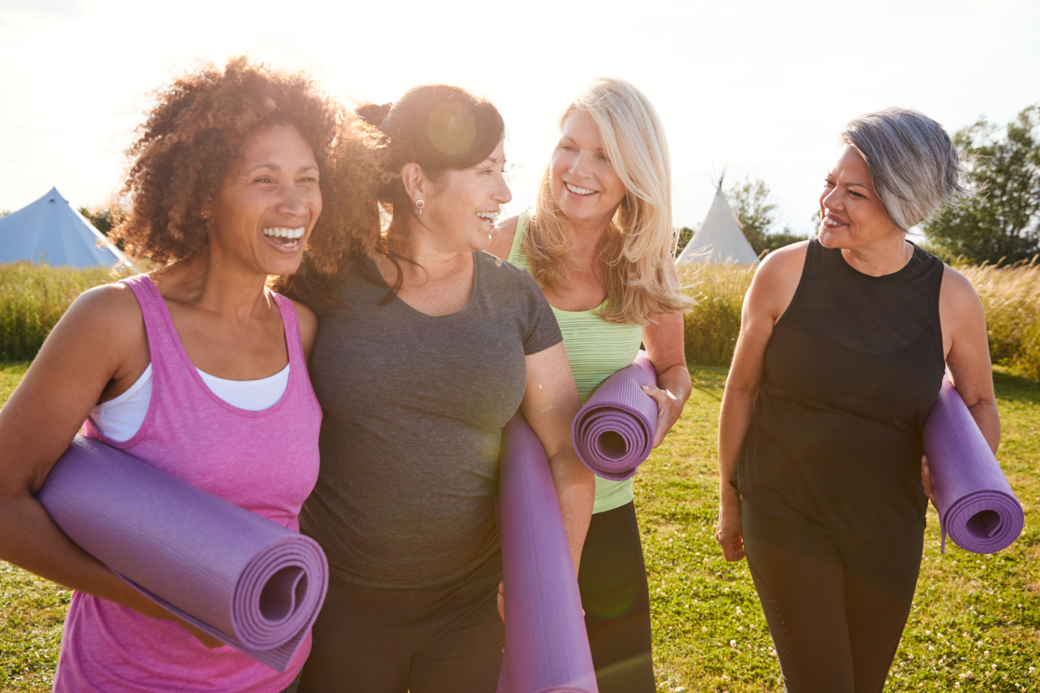 yoga mat outdoor