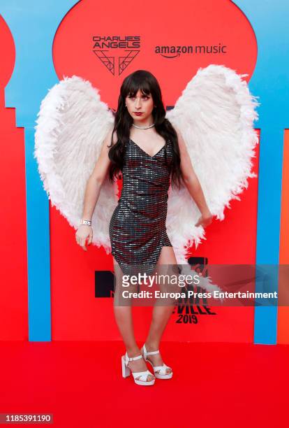 A GUEST attends the MTV EMAs 2019 at FIBES Conference and Exhibition Centre on November 03, 2019 in Seville, Spain.