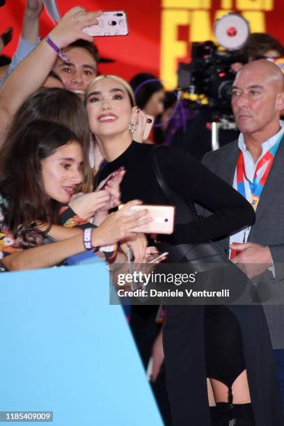 Dua Lipa attends the MTV EMAs 2019 at FIBES Conference and Exhibition Centre on November 03, 2019 in Seville, Spain.