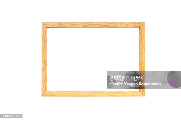 wooden frame for paintings or photographs - construction frame fotografías e imágenes de stock