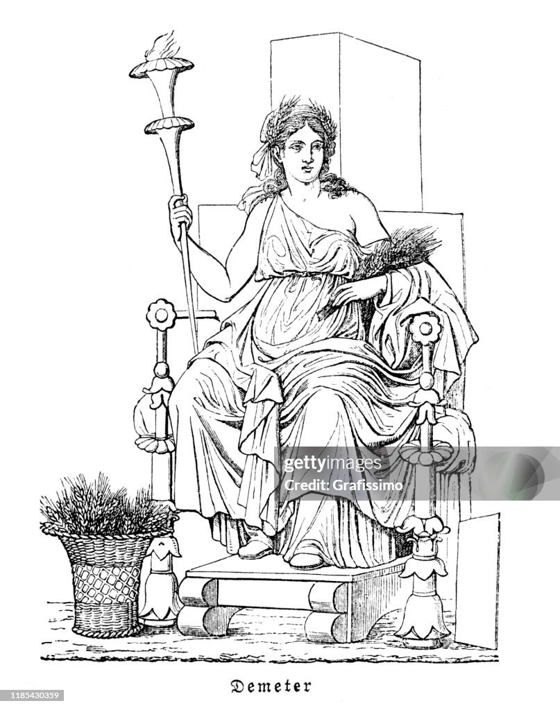 Demeter greek goddess of agriculture 1897