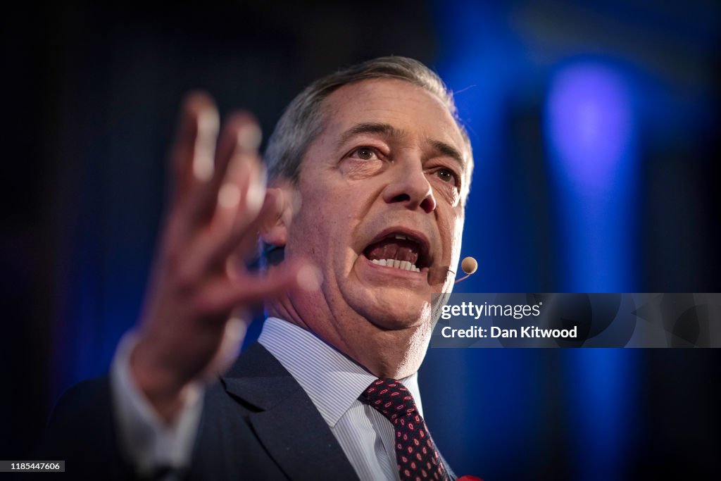 Brexit Party Leader Farage Introduces 600  Candidates For General Election