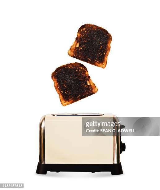 popped toast - burnt bread stock pictures, royalty-free photos & images