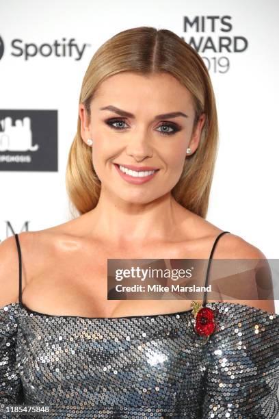 Katherine Jenkins attends the Music Industry Awards Gala 2019 at The Grosvenor House Hotel on November 04, 2019 in London, England.