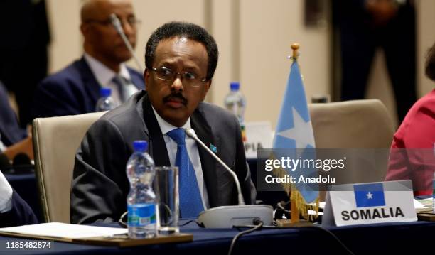 Mohamed Abdullahi Mohamed President of Somalia attends Intergovernmental Authority on Development Heads of state meeting in Addis Ababa, Ethiopia on...