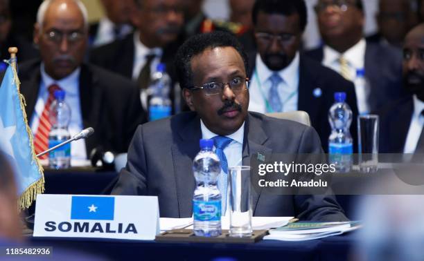 Mohamed Abdullahi Mohamed President of Somalia attends Intergovernmental Authority on Development Heads of state meeting in Addis Ababa, Ethiopia on...