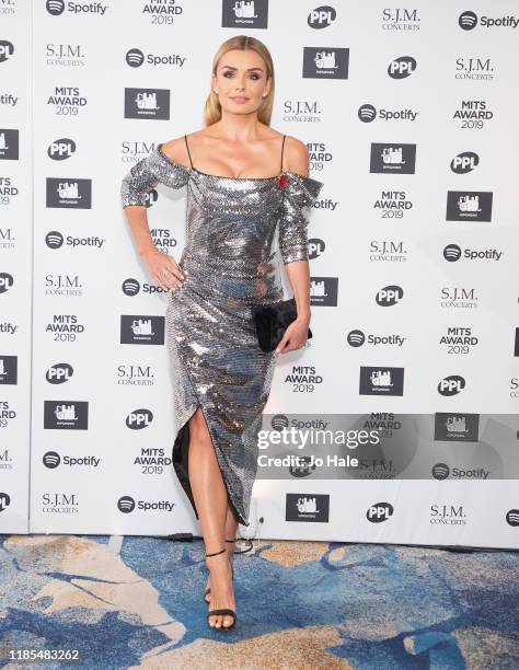 Katherine Jenkins attends the Music Industry Awards Gala 2019 at The Grosvenor House Hotel on November 04, 2019 in London, England.