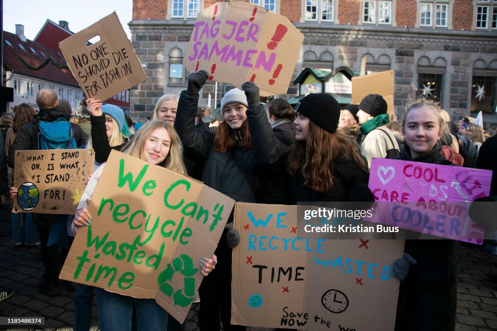 School Climate Strike In Denmark