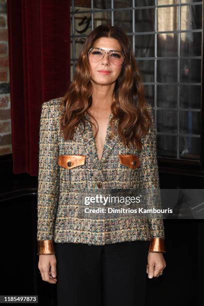 Marisa Tomei, wearing Chanel, attends Through Her Lens: The Tribeca CHANEL Women's Filmmaker Program Luncheon at Locanda Verde on November 04, 2019...