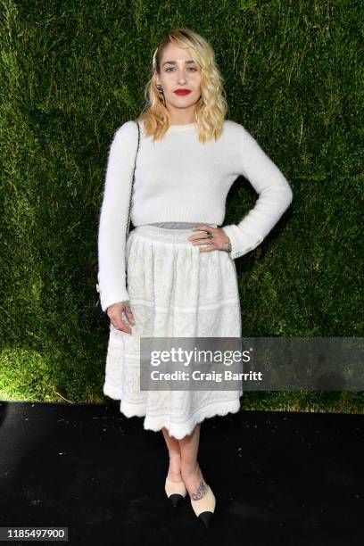 Jemima Kirke, wearing Chanel, attends Through Her Lens: The Tribeca CHANEL Women's Filmmaker Program Luncheon at Locanda Verde on November 04, 2019...