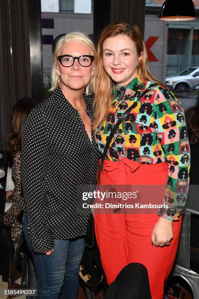 Wren Arthur and Amber Tamblyn attend Through Her Lens: The Tribeca CHANEL Women's Filmmaker Program Luncheon at Locanda Verde on November 04, 2019 in...