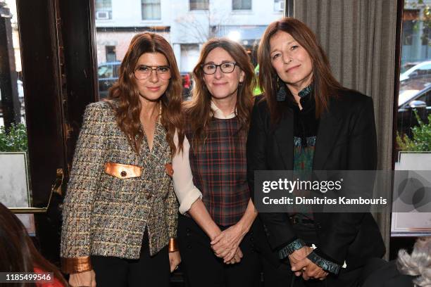 Marisa Tomei, Nicole Holofcener and Catherine Keener attend Through Her Lens: The Tribeca CHANEL Women's Filmmaker Program Luncheon at Locanda Verde...