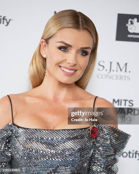 Katherine Jenkins attends the Music Industry Awards Gala 2019 at The Grosvenor House Hotel on November 04, 2019 in London, England.