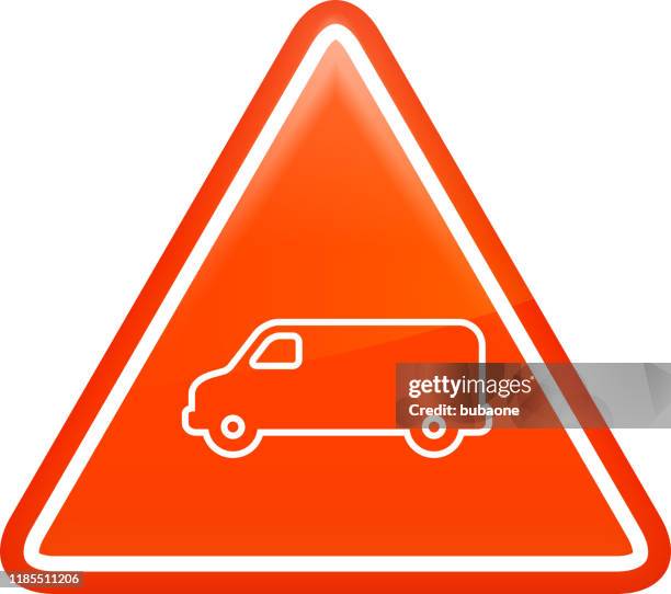 delivery van side view icon - moving van stock illustrations