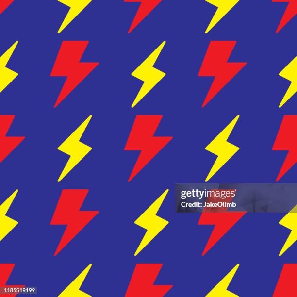 lightning bolt pattern 1 - red lightning background stock illustrations