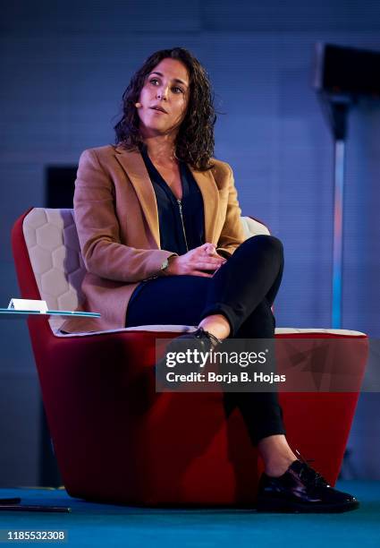 Soccer player Vero Boquete attends the 'Los Estereotipos Están Para Romperlos' meeting organized by El Pais newspaper on November 04, 2019 in Madrid,...