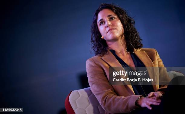 Soccer player Vero Boquete attends the 'Los Estereotipos Están Para Romperlos' meeting organized by El Pais newspaper on November 04, 2019 in Madrid,...